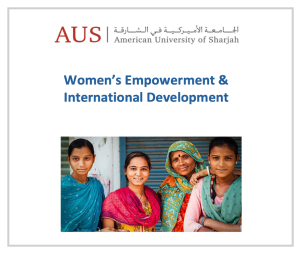 CoDesignS ESD Toolkit Case Studies [English] - American University of Sharjah (UAE)